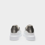 Sneakers Oversized - Alexander Mcqueen - Cuir - Blanc/Rose Gold