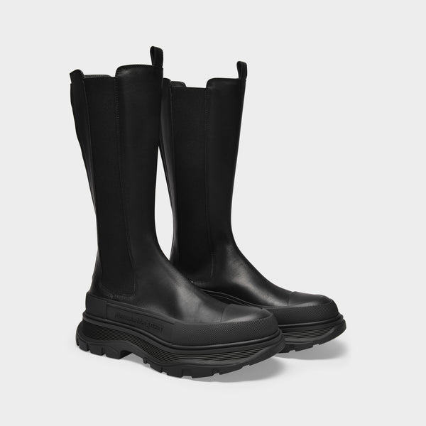 Bottes en Cuir Noir