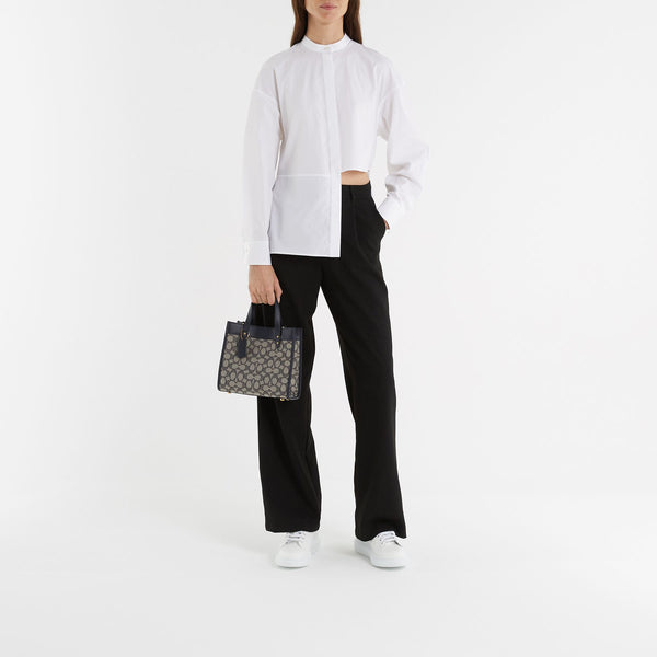 Sneakers Oversized - Alexander Mcqueen - Cuir - Blanc/Bleu Paris