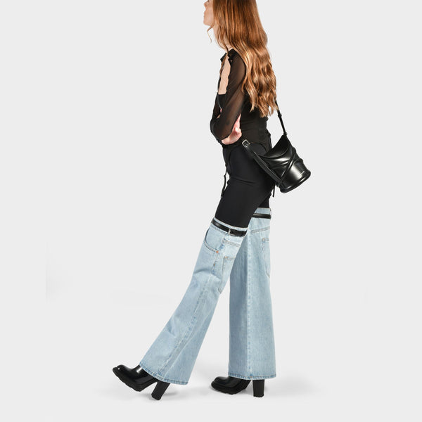 Bottes en Cuir Noir