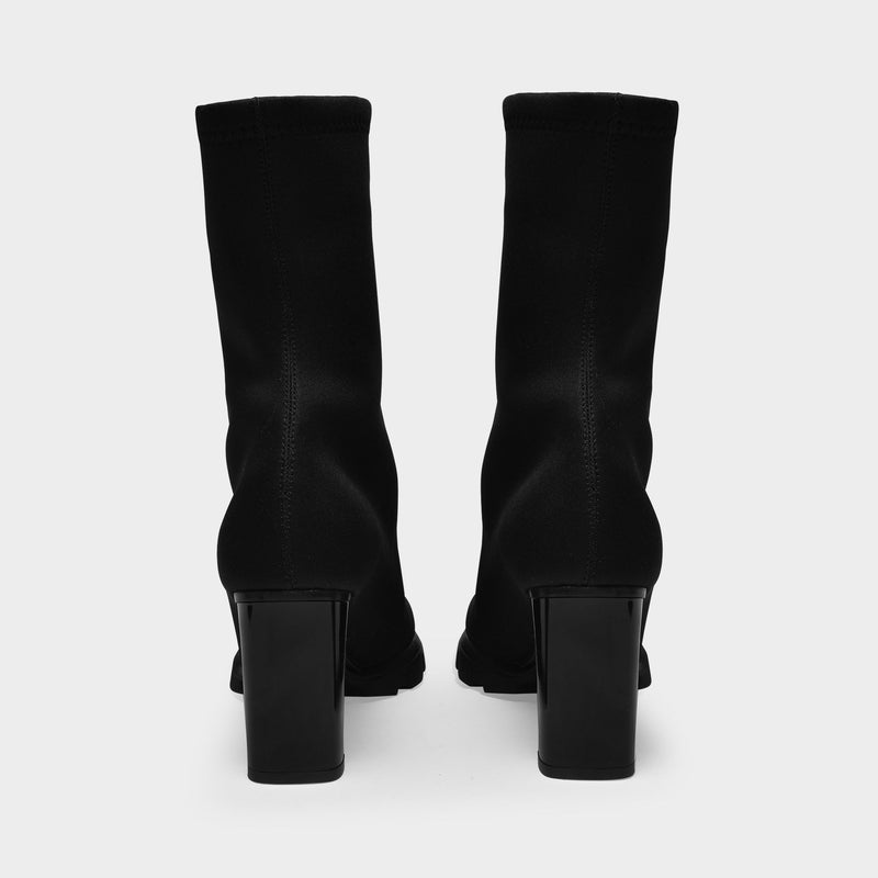 Bottines Scuba Soft en Toile Noire