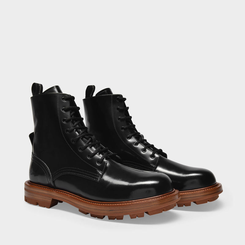 Bottines en Cuir Noir