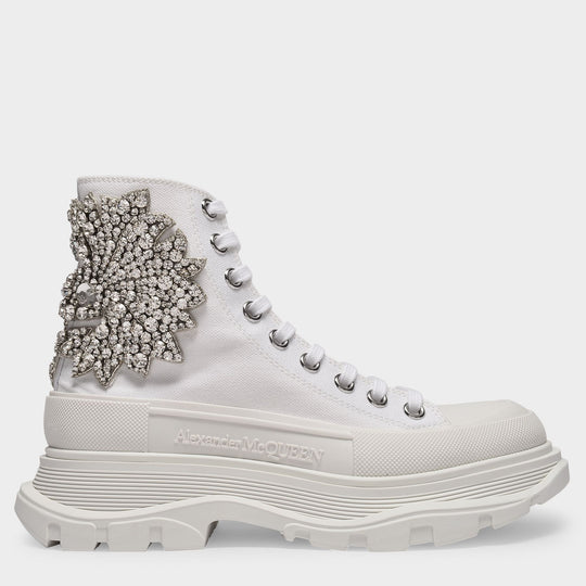 Baskets Tread Slick Low en Toile Blanche