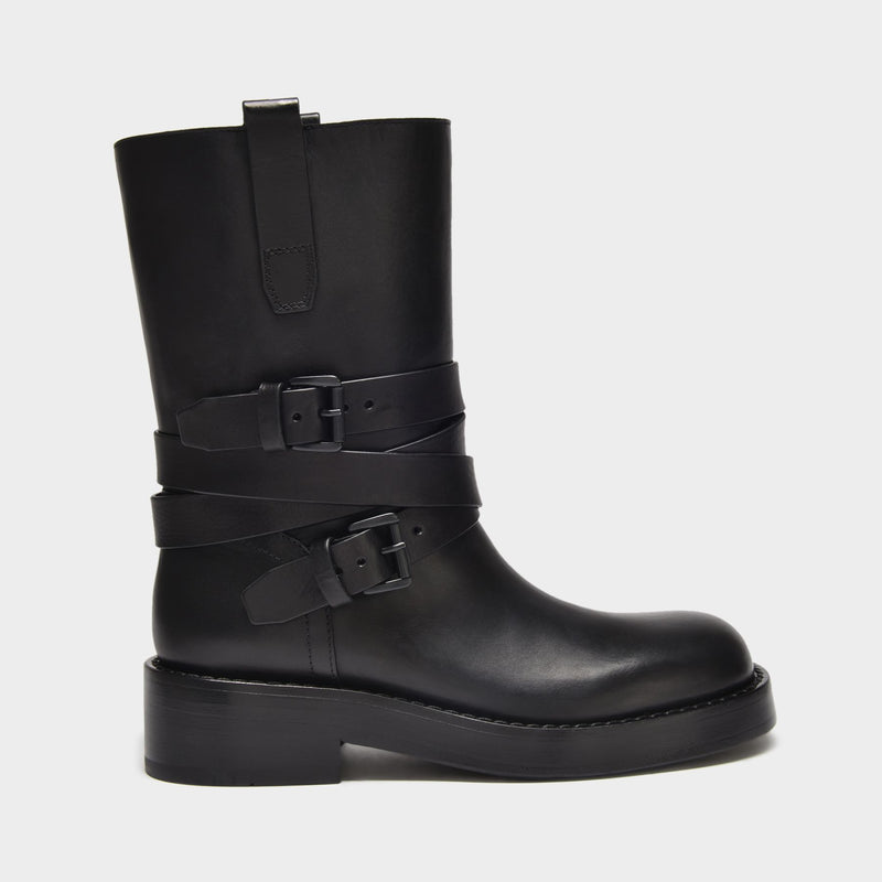 Bottines Julian A. en Cuir Noir