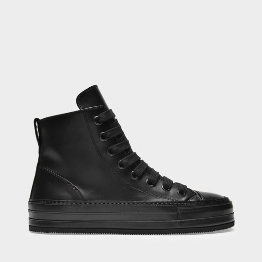 Sneakers Raven en Cuir Noir