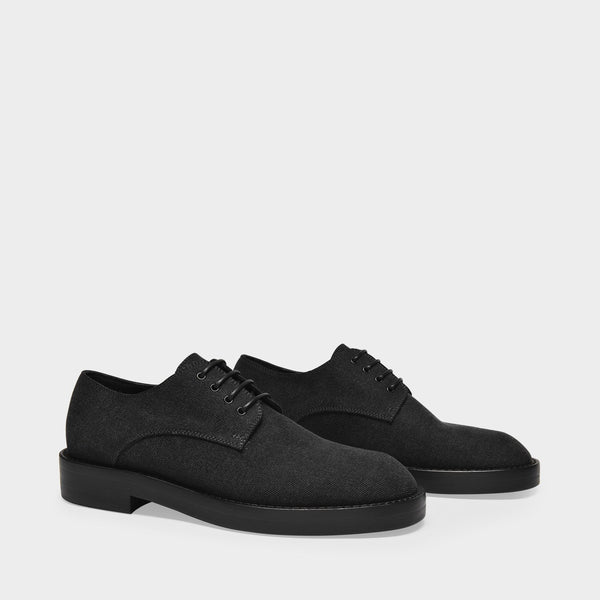 Derbies Olivier en Cuir Gris