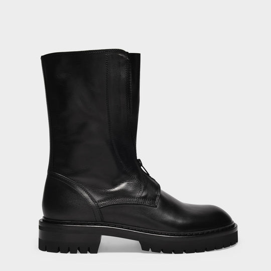 Bottines Kornelis en Cuir Noir