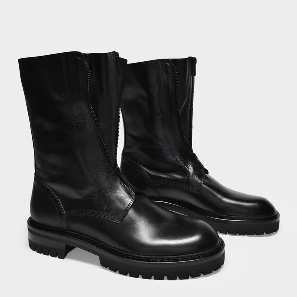 Bottines Kornelis en Cuir Noir