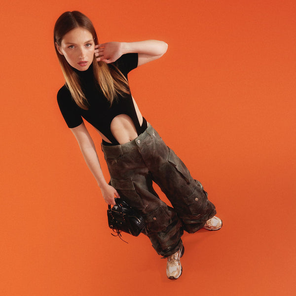Sneakers Runner en Cuir Multi