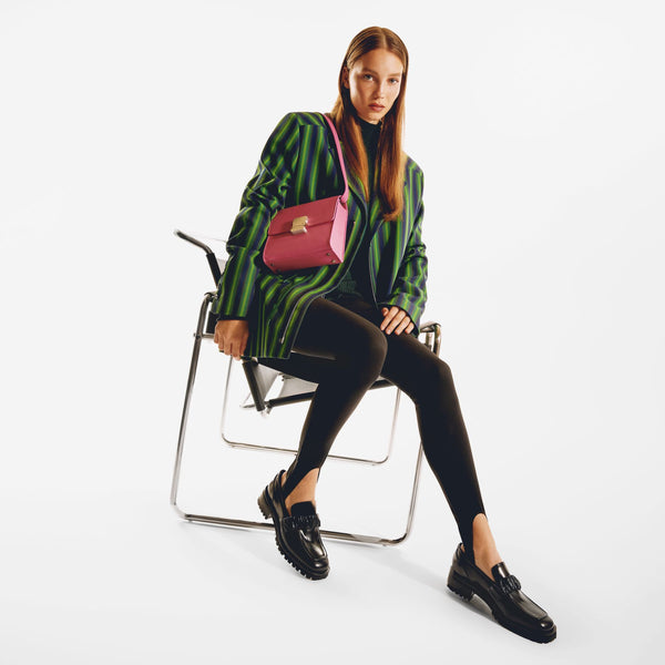 Mocassins Chouchou Square en Cuir Noir