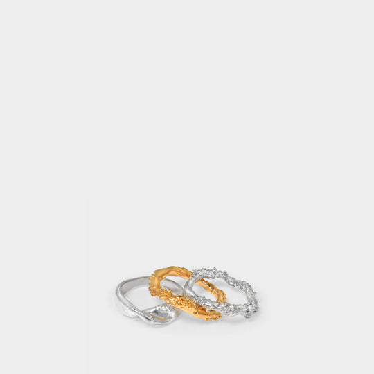 Set de Bagues The Infernal Rocks Ring en Or et Argent