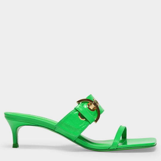 Sandales Bettina en Cuir Vert