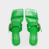 Sandales Bettina en Cuir Vert