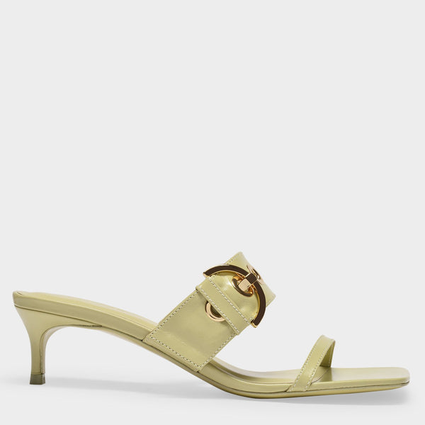 Sandales Bettina en Cuir Vert