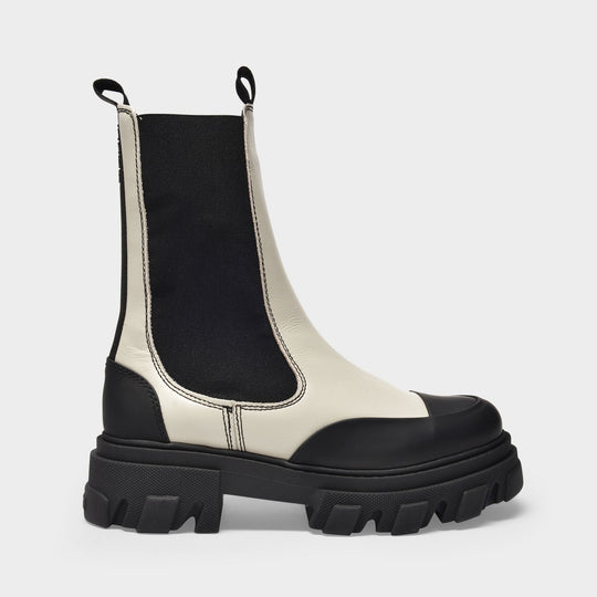Bottes Chelsea en Cuir Blanc