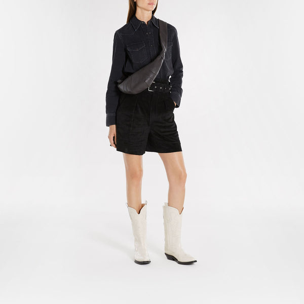 Bottes Mid Shaft - Ganni - Cuir - Beige