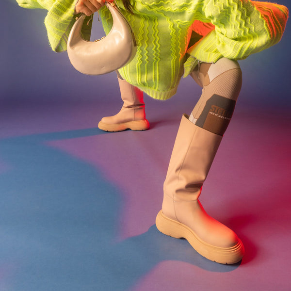 Bottes en Caoutchouc Beige