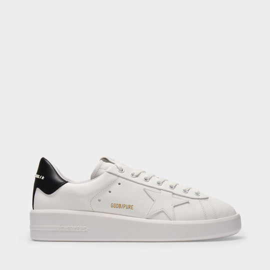 Sneakers Pure Star - Golden Goose - Cuir - Blanc/Noir