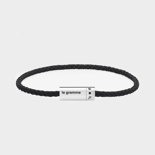 Bracelet Cable Nato 5g en Argent Poli