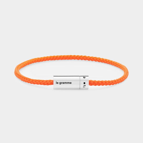 Bracelet Cable Nato 5g en Argent Poli