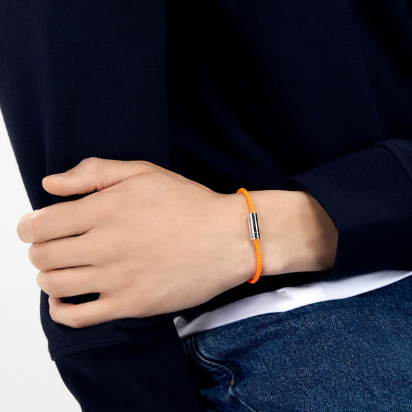 Bracelet Cable Nato 5g en Argent Poli
