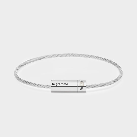 Bracelet Octogon Cable 7g en Argent
