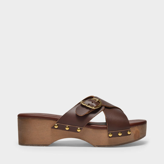Sandales Marilisa en Cuir Marron