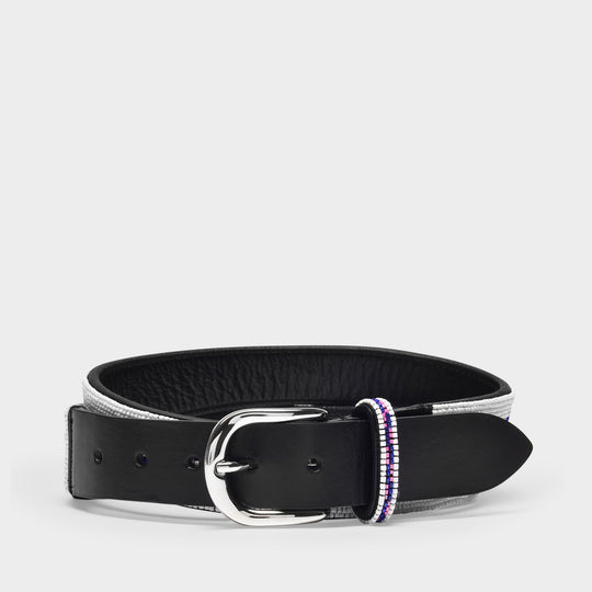 Ceinture Kalibo en Cuir Blanc