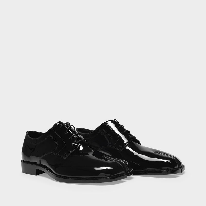 Derbies Tabi Lace-Up en Polyester Noir