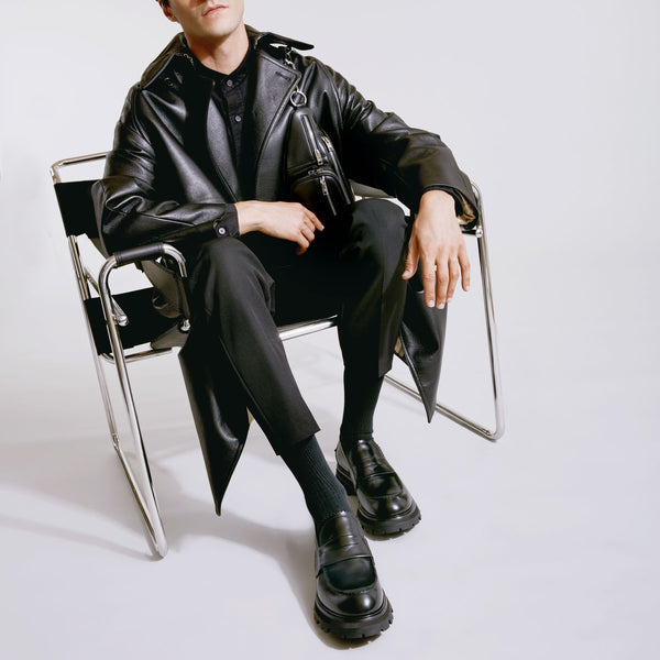 Derbies en Cuir Noir