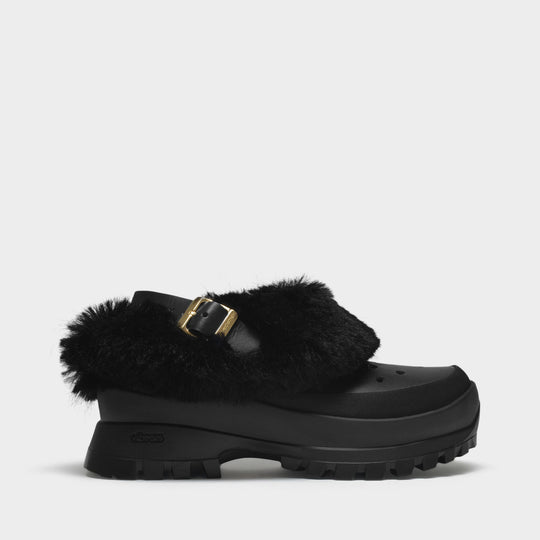 Sabots Trace Mat en Polyurethane Noir