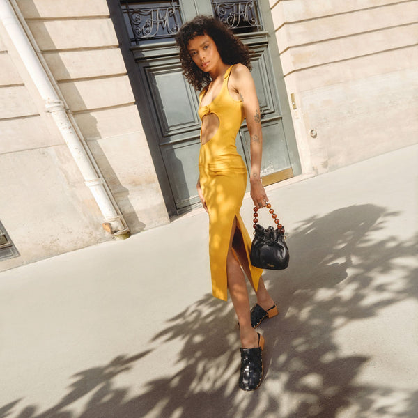 Sabots Arlene en Cuir Noir