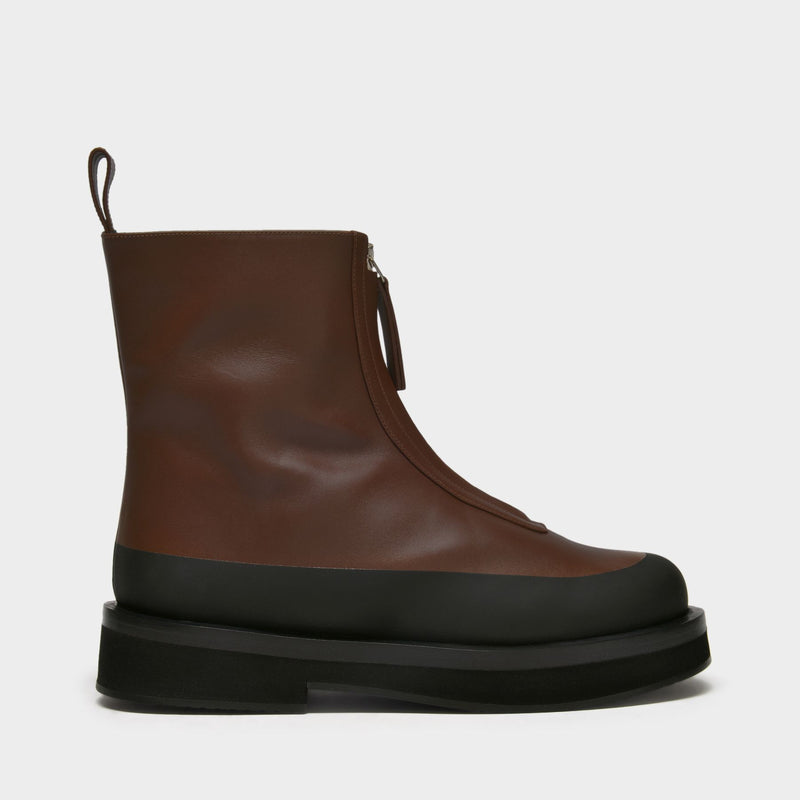 Bottines Malmok en Cuir Marron