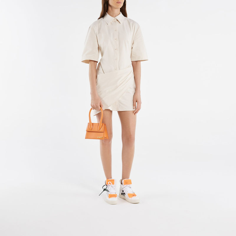 Sneakers 3.0 Off Court - Off White - Cuir - Blanc/Orange