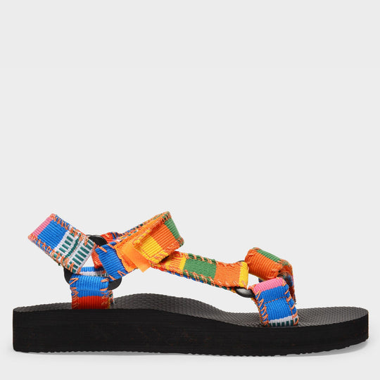 Sandales Trekky en Polyester Multicolore