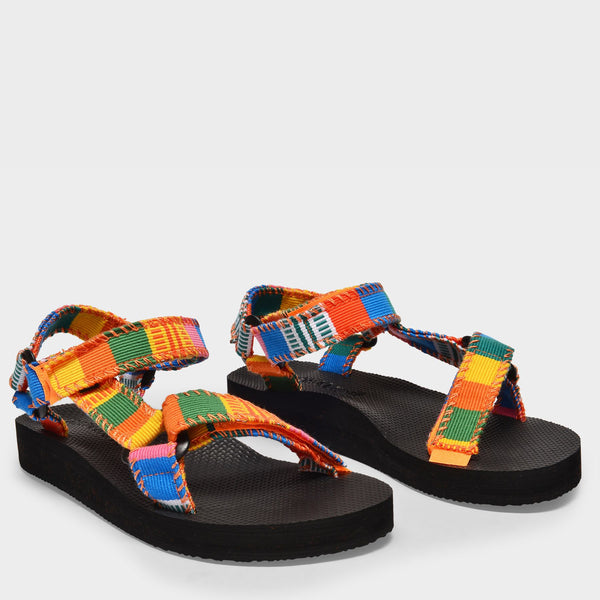 Sandales Trekky en Polyester Multicolore