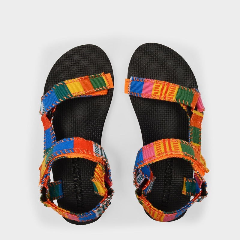 Sandales Trekky en Polyester Multicolore
