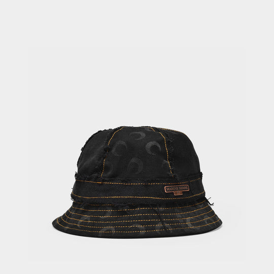 Chapeau Moon Denim en Toile Noire
