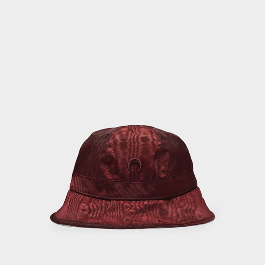 Chapeau Moire en Toile Marron