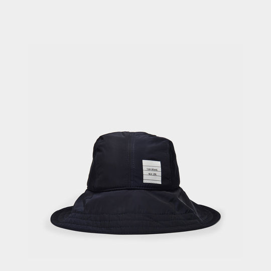 Chapeau de Pluie en Twill Bleu