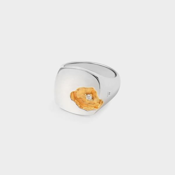 Bague Mined L - Tom Wood - Argent/14K Or