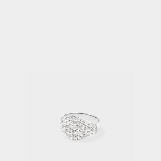 Bague Mini Oval Cocktail en Argent