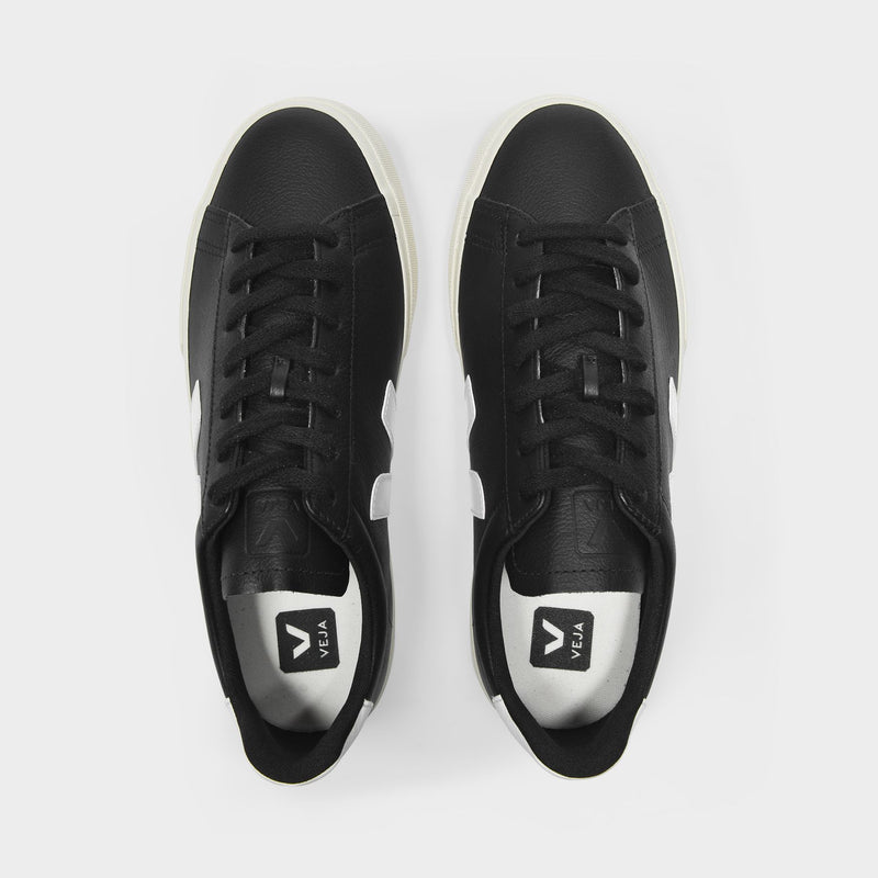 Sneakers Campo en Cuir Chromefree Noir et Blanc