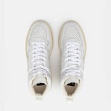 Sneakers V-15 - Veja - Cuir - Blanc/Beige
