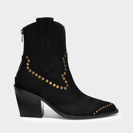 Bottines Cara en Cuir Noir