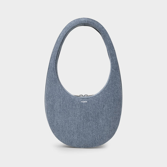 Sac À Main Denim Swipe - Coperni - Coton - Bleu Clair