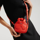 Sac Mini Loop en Cuir Rouge