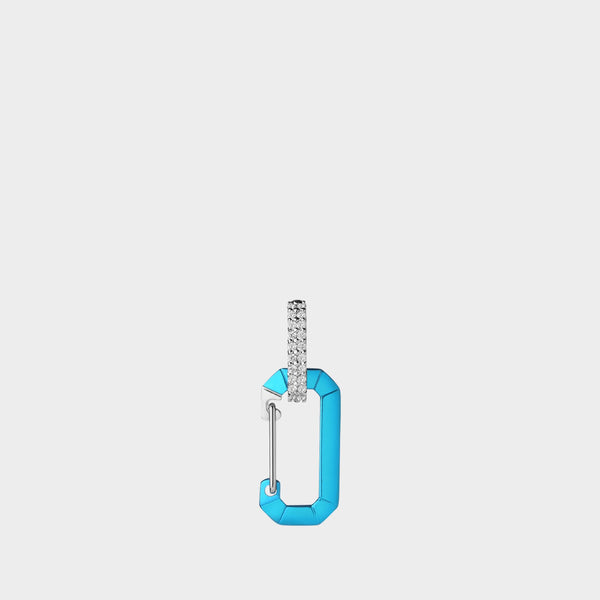 Boucle d'oreille Chiara Small en or 18 ct et diamants