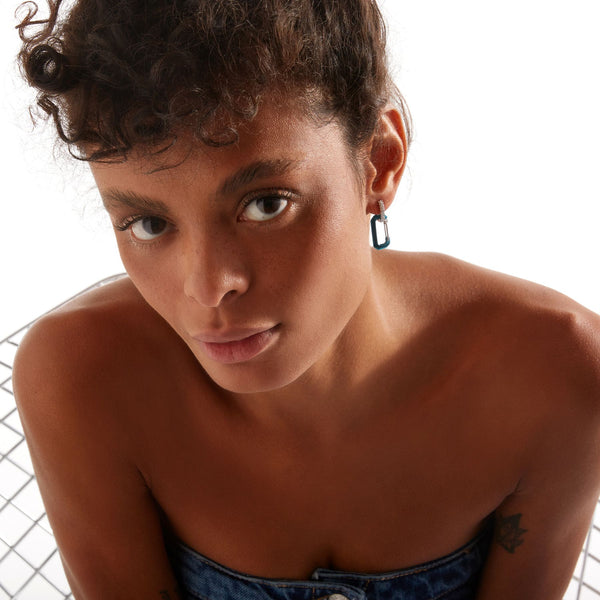 Boucle d'oreille Chiara Small en or 18 ct et diamants