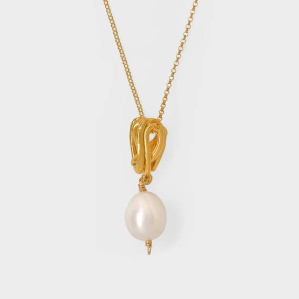 Collier The Human Nature en Bronze Plaqué Or